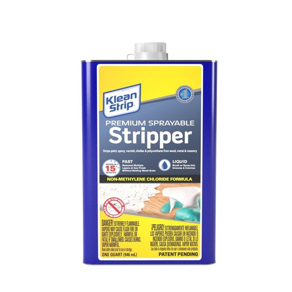 Kwik Strip Klean Strip Premium Sprayable Fast Paint and Varnish Stripper 1 qt QKSS251SC